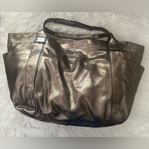 Anat Marin Metallic Leather Handbag - Picture 1 of 7